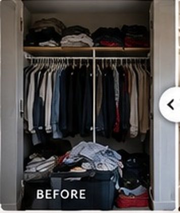 Closet before organization